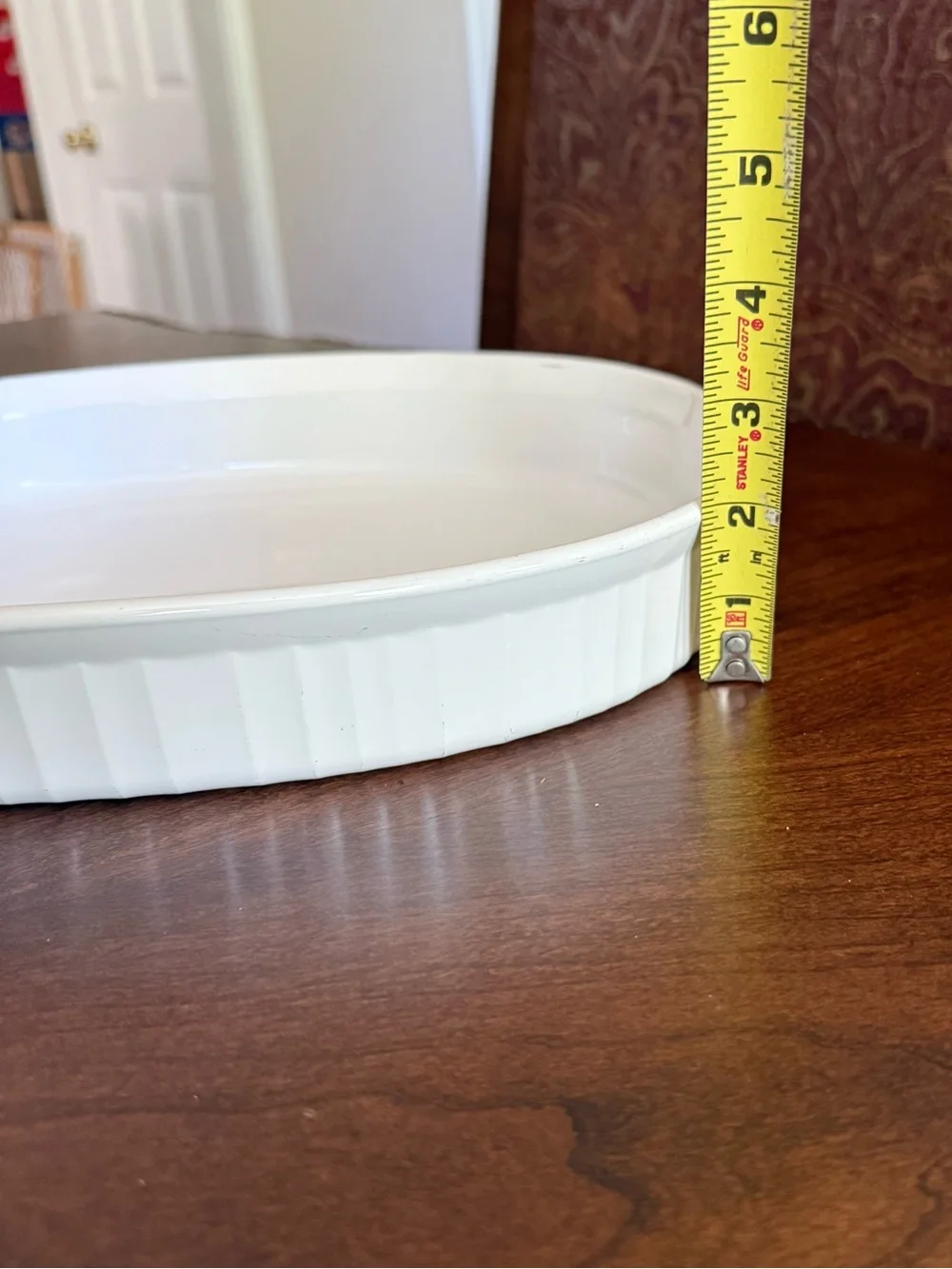 Corning Ware French White F-4-B 2.5 Liter Casserole Oval Baking Dish